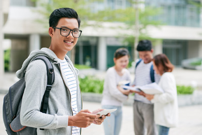 Smiling student Smiling student